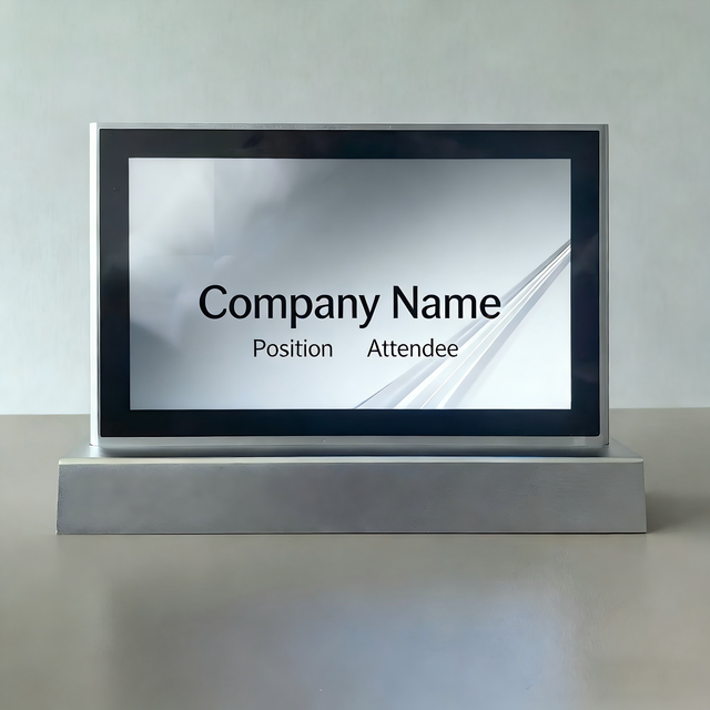 9"/10" Electronic Conference Nameplates Double Sided E-Ink Screen Customize Personalized Business Card Display Table Sign