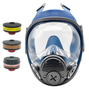 Phong cách kết hợp kích hoạt chống lại radiat khai thác mỏ <span class=keywords><strong>Silicone</strong></span> Lọc oxy đầy đủ mặt nạ khí maschera - Product Image 4