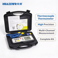 HT9815 Termometer Multi Saluran Tipe K Termokopel Pengukur Suhu Kontak Termometer Digital untuk Penggunaan Laboratorium Industri