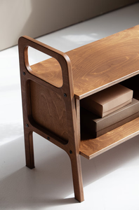 Banco de Almacenamiento Minimalista de Madera con Diseño de Asa, <span class=keywords><strong>Mesa</strong></span> Consola Moderna para Sala de Estar, Decoración de Entrada y Organización del Hogar - Product Image 2