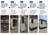 Commande Urgente - Toilettes Portables de Luxe Entièrement Assemblées à Installation Facile - Toilettes Mobiles à Faible Coût - Salle de Bain Personnalisée