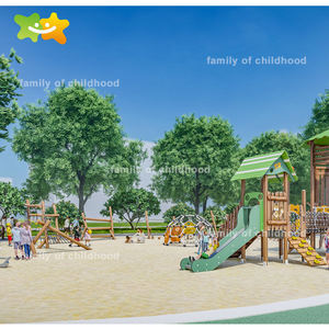 อุปกรณ์สนามเด็กเล่นกลางแจ้งโครงสร้างปีนเขาสนามเด็กเล่นกลางแจ้งบ้านต้นไม้ - Product Image 3