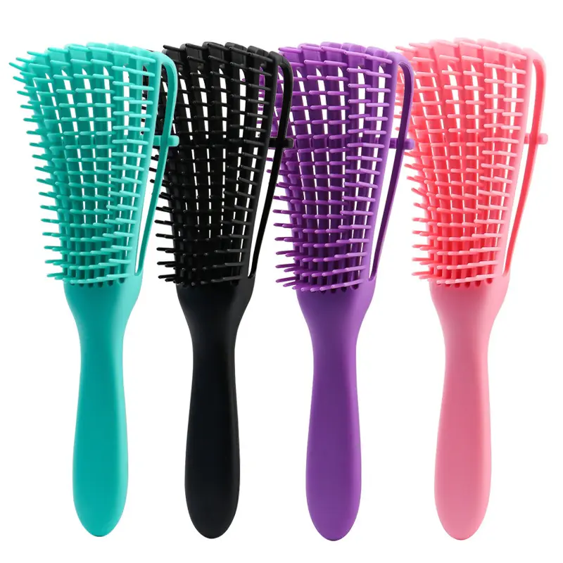 dymydy private label custom logo natural curly Afro America women use detangling hair brush