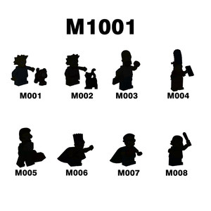 ตัวต่อพีวีซี แอคชั่นฟิกเกอร์ ตัวการ์ตูนจากภาพยนตร์ รุ่น M1001 M1002 M001 M002 M003 M004 M005 M006 M007 M008 M009 M010 - Product Image 2