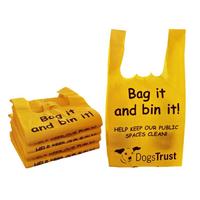 Sacs à déjections canines en PE de haute qualité, fournis directement par l'usine, avec logo personnalisé imprimé, parfumés, anti-odeur, imperméables, en HDPE, thermoscellables, avec poignée