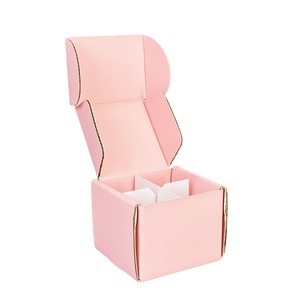High Quantity Customized Craft Corrugated Cardboard Recycled Materials Matt Lamination UV Coating Embossing Pink Rigid Boxes - Product Image 3
