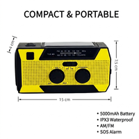 NOAA AM/FM-Radio für die Hurrikansaison Katastrophenvorsorge Überlebensausrüstung Notfall-Set 5000mAh Powerbank Tragbares Werkzeug