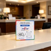 Etiqueta Adhesiva de Epoxy RFID para Compartir en Redes Sociales, Etiqueta NFC de 13.56MHz con Código QR para Acceso a Google, Facebook y Tiktok