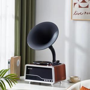 Tocadiscos de Estilo Retro en Oferta, Reproductor de Discos Personalizado de 3 Velocidades, Gramófono con Bluetooth, FM, USB, Reproductor de Discos Inalámbrico con Bluetooth, Audio de Alta Fidelidad - Product Image 3