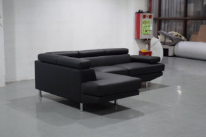 Di lusso moderno in pelle sintetica modulare appartamento soggiorno divano ad angolo divano Set con servizi personalizzati - Product Image 3