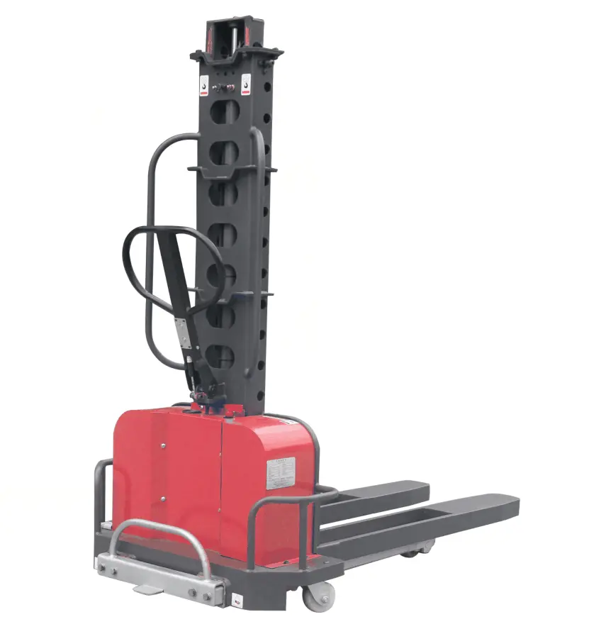 500KG 700kg 1000kg WELIFTRICH Fully electric self-lifting stacker self load pick up goods