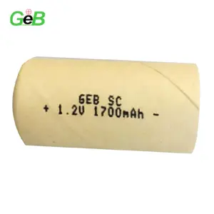 Wholesale Factory Price Rechargeable Cylindrical Battery Nickel Cadmium/Nicad/Ni-Cd SC 1.2V 1700mah NICAD Battery für LED Light