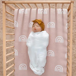 Drap <span class=keywords><strong>de</strong></span> berceau ajusté doux respirant arc-en-ciel bébé drap <span class=keywords><strong>de</strong></span> berceau Standard berceau enfant en bas âge <span class=keywords><strong>lit</strong></span> matelas bébé pare-chocs <span class=keywords><strong>lit</strong></span> <span class=keywords><strong>tresse</strong></span> noeud oreiller - Product Image 4