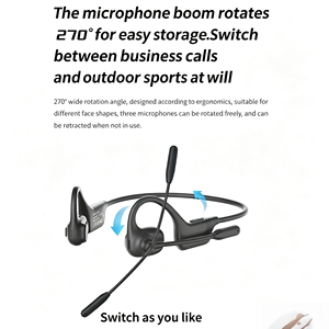 DG09 Open Ear Bone Conduction for V5.3 LED Indicator Dual ENC Noise Cancellation IPX5 Waterproof Sports Long Play Time Enjoy up - Product Image 4