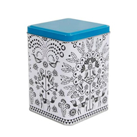 Fournisseur d'usine Boîte en métal carrée pour emballage alimentaire Boîtes de stockage pour bonbons chocolat café Boîte en fer blanc personnalisée pour poudre de thé Matcha