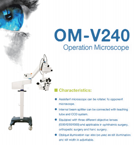 Microscopio Quirúrgico Oftálmico OM-V240 con Microscopio Auxiliar e Iluminación <span class=keywords><strong>de</strong></span> Hendidura para Cirugía Ocular - Product Image 3