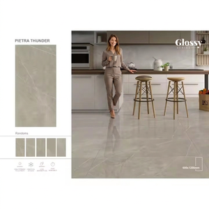 600x1200mm Marble Look Polished Glazed Porcelain Wall Floor <b>Tiles</b> High Gloss 8.5mm - Product Image 3