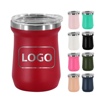 Lot de tasses en acier inoxydable de qualité supérieure à double paroi 5oz, tasse à thé en forme de gourde biologique, tasse à Yerba Maté de pharmacie, Bombilla traditionnelle