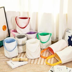 ถุงใส่ถังอีสเตอร์เปล่าพิมพ์ซับลิเมชันถุงใส่ลูกกวาดกระเป๋าผ้าลินินใส่ไข่ของขวัญวันฮาโลวีนกระเป๋าถือล่าสัตว์ของตกแต่งงานปาร์ตี้ - Product Image 2