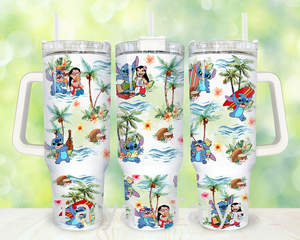 Phim hoạt hình khâu xử lý <span class=keywords><strong>cup</strong></span> hai lớp <span class=keywords><strong>cup</strong></span> karol G 40oz cách điện Tumbler với xử lý - Product Image 2
