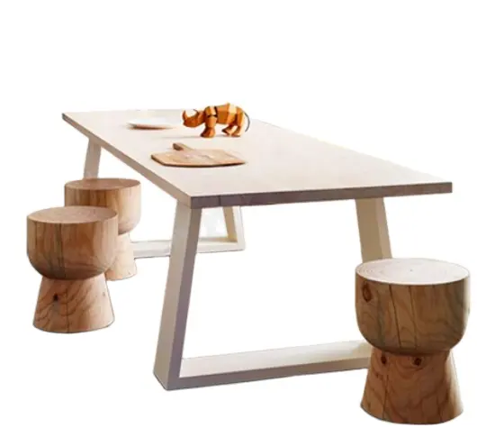 נורדי מודרני יוקרה עץ קפה שולחן מסעדה שולחנות וכיסאות ריהוט