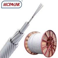 Kabel Serat Optik OPPC 48 Core G652D Tegangan Rendah 220KV OPPC OPGW untuk Menara Listrik