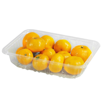 Barquettes alimentaires jetables en plastique PET, boîtes blister pour viande fraîche, poulet, gâteaux, pain, légumes, fruits de mer, emballage agricole