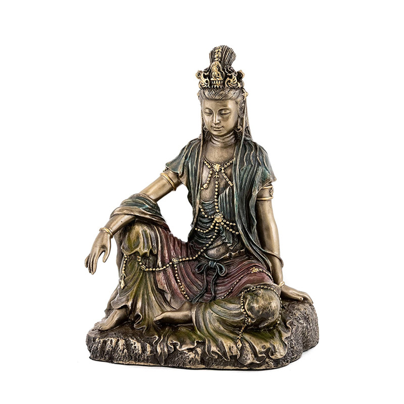 Agua y Luna Quan Yin Estatua de la diosa de la misericordia y compasión escultura