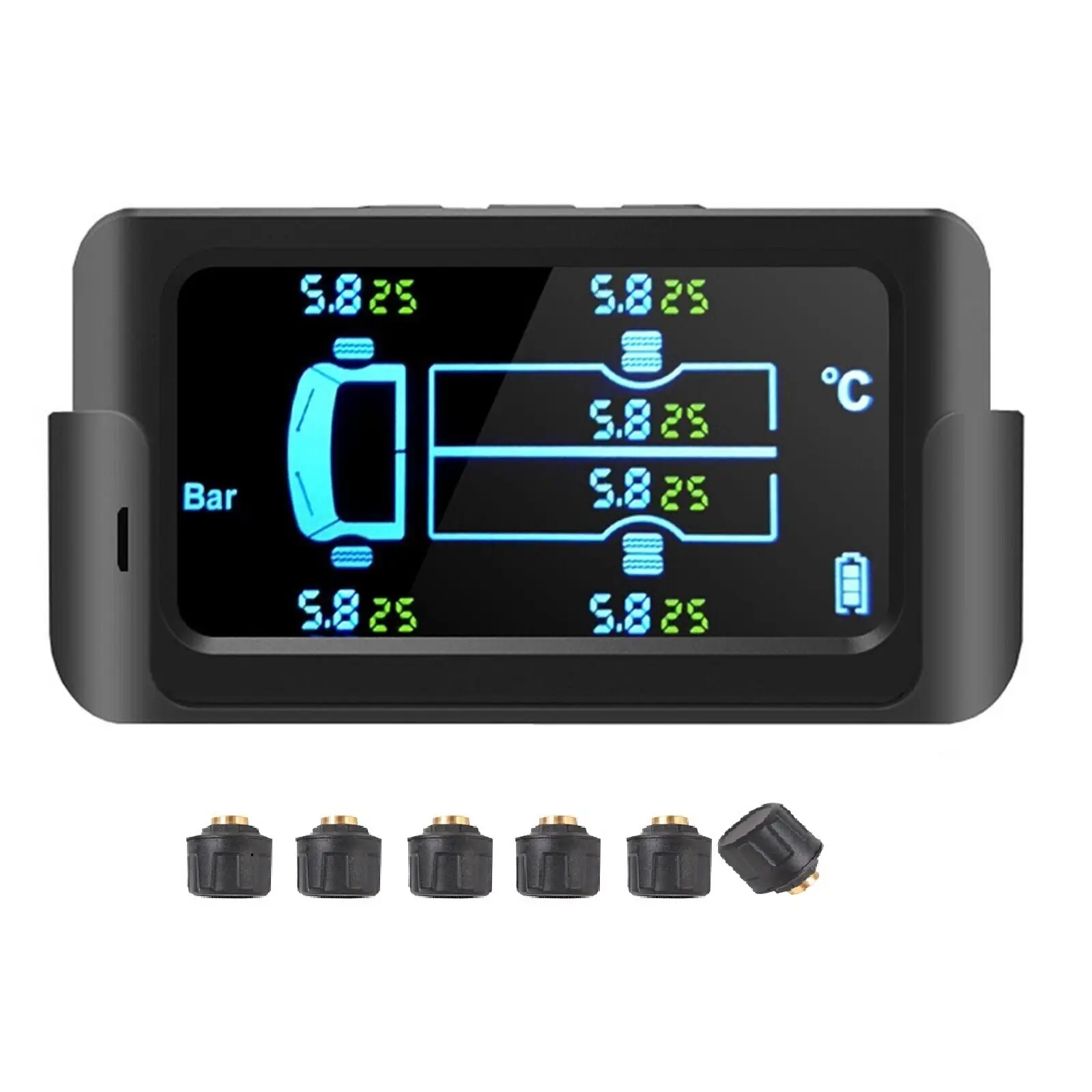 Tire Pressure Monitoring System TPMS Universal Wireless com 4 e 6 sensores internos para carro Heavy Duty Truck