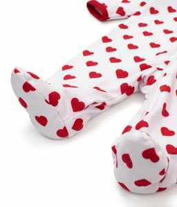 Conjunto de Ropa para Bebé Niña 2026, Modelo Be My Valentine, con Cierre y Pies Cubiertos - Product Image 4