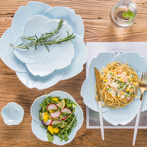 Service de table en céramique avec fleur de cerisier, <span class=keywords><strong>vaisselle</strong></span> à salade, couleur émaillée, service de <span class=keywords><strong>vaisselle</strong></span> - Product Image 6