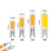 Ampoule LED miniature 7Magic, dimmable, G9/G4, verre, température de couleur 2700K-6500K, AC220V/110V, 3W-9W, remplacement d'ampoule halogène, lumière LED COB
