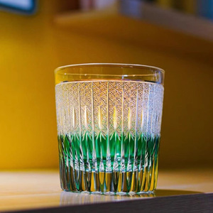 <span class=keywords><strong>Verres</strong></span> <span class=keywords><strong>à</strong></span> whisky et <span class=keywords><strong>à</strong></span> vin Jin Zhi Japan Edo Kiriko sculptés <span class=keywords><strong>à</strong></span> la main, verre cristal vintage, style japonais, luxe léger, rétro, Linglong Bay - Product Image 5