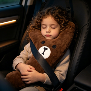 Coussin de voiture pliable pour enfants en chenille et coton perlé, multifonctionnel pour <span class=keywords><strong>siège</strong></span> arrière, idéal pour dormir - Product Image 3