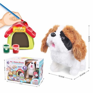 Juguete Electrónico Interactivo de Peluche para Niños, Perro Caminante, Animal de Peluche con Freno, Kit de Accesorios de Yeso para Manualidades - Product Image 1