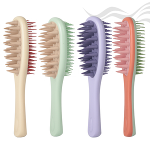 Cepillo <span class=keywords><strong>de</strong></span> Doble Cara 2 en 1 para Masaje del Cuero Cabelludo y Lavado del Cabello con Mango, para Desenredar, Suavizar y Limpiar el Cuero Cabelludo en Seco o Mojado - Product Image 2