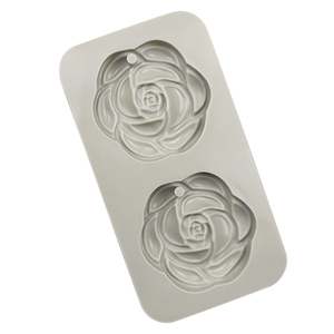 812 Fabrieksvoorraad 2-delige Camelia-vormige gips aromatherapie tabletten, siliconen kaarsenvormen, cakegereedschap - Product Image 2