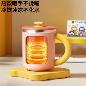 Taza de Acero Inoxidable de Doble Pared 316 con Pajita para Café, Té, Leche, Uso en Oficina, Regalo, Aislamiento de 12 a 24 Horas - Product Image 1