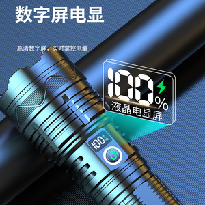 Aluminum Alloy <b>Flashlight</b> <b>Rechargeable</b> Led Zoomable Outdoor Portable Light - Product Image 3