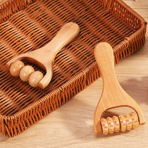 Masseur à rouleaux en bois pour le corps, les bras, les jambes, outil de soulagement des méridiens - Product Image 1