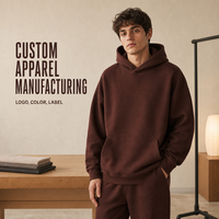 Sweat-shirts unisexes en molleton épais de haute qualité, impression en relief, coupe ample, personnalisables pour homme