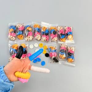 Hete Aanbieding Antislip Gesneden Latex ESD Veiligheids Handschoenen Stofvrij Wegwerp ESD Vingerhoesjes - Product Image 6