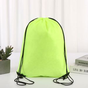 Promotion Custom Logo Wholesale Polyester Zipper <b>Drawstring</b> <b>Backpack</b> Bag <b>Drawstring</b> Sports Gym Bag Storage Bag for Packing - Product Image 6