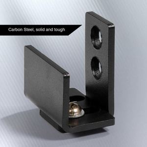 Guía de Piso para Puerta Corredera de Granero y Garaje WEKIS, de Acero Inoxidable Negro de Alta Calidad, Ajustable, Diseño Moderno para Hoteles - Product Image 4