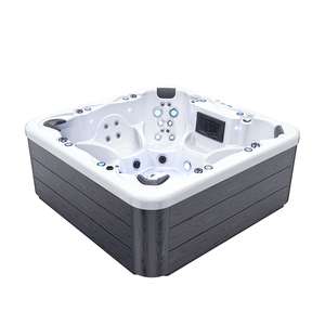 Vente en gros de bain à remous style chaud spa extérieur hydra massage piscine jacussier de fibra para 7 personas baignoire avec jets pour la famille - Product Image 1