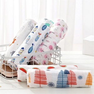 Tissu imprimé en mousseline <span class=keywords><strong>de</strong></span> <span class=keywords><strong>coton</strong></span> froissé double épaisseur certifié OEKO-TEX léger pour couvertures, chemises, loisirs créatifs et jouets pour garçons et enfants - Product Image 6