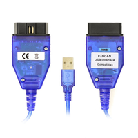 Interfaz USB DCAN para BM Blue K con interruptor, cable de escaneo automático para programación BM, cable de diagnóstico para coche K+ DCAN