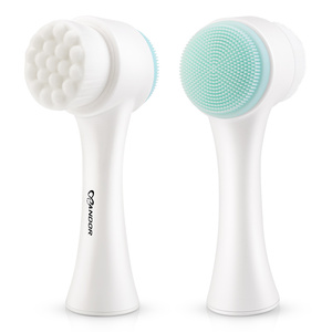 <span class=keywords><strong>Brosse</strong></span> nettoyante faciale coréenne avec brosses de massage en silicone, outils de soin de la peau - Product Image 1
