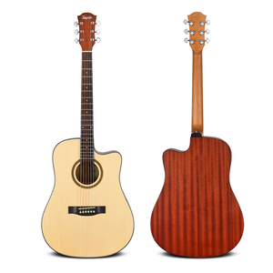 Guitare <span class=keywords><strong>acoustique</strong></span> en épicéa et acajou de 41 pouces, finition mate, guitare folk électrique, nouvelle arrivée de Surpass Music - Product Image 1