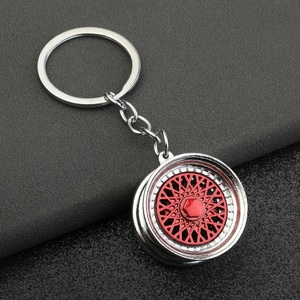 Porte-clés Métal Pièces Auto Stock Limité, Porte-clés Marque Jante BBS Modifiée Simulation Low Lying Hellaflush pour Voiture - Product Image 2